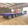 El Fabricante de Origen Suministra Semirremolques de Plataforma Baja con 4 Ejes, Remolques de Plataforma Baja Desmontables y Semirremolques