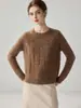 Versátil para o Dia a Dia Kangsai Ni Tricô 100% Caxemira Pura Moda Feminina Mesclado Suave e Macio Peça Externa Camada Interna Suéter