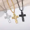Temu Más Vendido Transfronterizo Nuevo Acero de Titanio para Hombre Collar Cruz Árbol de la Vida Personalizado Marca de Moda Collar de Acero Inoxidable