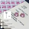 Pendientes de acero de titanio 316L, modernos y brillantes, tachuelas para el cartílago de la oreja con zirconita en corte rosa tipo ramo, pendientes de piercing de aleación de titanio F136