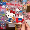 Pegatinas retro clásicas de Hello Kitty lindas en relieve, decoraciones de dibujos animados para proyectos de bricolaje, adecuadas para teléfonos, tabletas, auriculares y botellas de agua