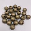En stock al por mayor cuentas redondas de bronce estilo retro cuentas de bronce 4-14 mm cuentas redondas cosidas a mano decoración de ropa DIY