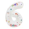 Novo transfronteiriço 32 polegadas impresso versão americana balão digital branco decoração de fundo de festa de aniversário balão de filme de alumínio