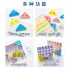 Clip de esquina triangular multicolor, clip multifuncional para libros de estudiantes, papel de prueba, almacenamiento, carpeta, datos, factura, clip de cola larga