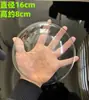 Olho de rastreamento de fera material DIY 9/12/16cm material PVC HD transparente olho de fera semicírculo de plástico