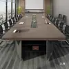 Mesa de Reunión Mesa Larga Mesa Grande Simple Moderna Mesa de Entrenamiento Mesa Rectangular Larga Banda Mesa de Sala de Conferencias Juego de Mesa y Sillas