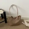 Bolsa Retrô Feminina Bolsas 2026 Outono Nova Bolsa Tote Tecida Bolsa Casual para o Dia a Dia Bolsa de Ombro Única Artística