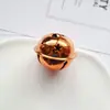 Campana de Metal Colorida con Recubrimiento al Vacío de Cinco Estrellas para Llavero DIY, Decoración Navideña, Collar para Mascotas, Campana de Estrella