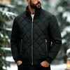 2026 Invierno Amazon 3D Transfronterizo Ropa de Hombre Cálida Moda Tendencia Simple Versátil Holgada Color Sólido Ropa de Algodón Talla Europea