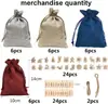 Navidad se acerca 1-24 Digital Marca de Madera Bolsa Sorpresa Etiquetas de Regalo de Navidad Traje Combinado Paquete Bolsa Sorpresa