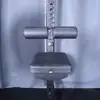 Suporte para agachamento gancho de barra gancho em J com rolete gancho de supino para levantamento de peso suporte de barra comercial