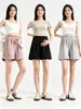 Shorts de maternidade para o verão, finos e adequados para uso ao ar livre, feitos de seda gelada, estilo Yamamoto, sem suporte para a barriga, shorts casuais de cinco pontos de perna larga, disponíveis para atacado