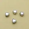 Plata de Ley S925 Plata Tailandesa Forma de Corazón Desgaste Vertical Cuentas DIY Pulsera Hecha a Mano Accesorios de Cuentas Accesorios Materiales