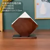 Caja de pañuelos de bambú y madera, caja cuadrada para servilletas comercial, caja de pañuelos creativa para hoteles, restaurantes y cafeterías, personalizable con logotipo