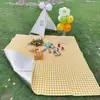 Esterilla Exterior Revestida con Película de Aluminio de una Cara EPE Color Impreso Película de Aluminio Esterilla de Algodón Perlado Picnic Impermeable Esterilla de Suelo Estilo Camping Engrosada