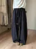Pantalones Casuales Florales Vintage para Mujer, Novedad Otoño e Invierno Cintura Elástica Adelgazantes Holgados de Pierna Ancha Rectos hasta el Suelo para Mujer