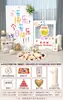 Decoración de Primera Fiesta Estilo Ins Estilo Coreano Fondo de Escena Pared para Niños y Niñas Fiesta de Bebé Tablero Kt con Acabado de Alta Gama 1
