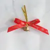 Fita de Laço de Natal Europeia e Americana DIY Flores de Fita de Tecido Artesanais Tiras de Seda Amarradas à Mão Fita Impressa com Hot Stamping