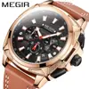 O novo megir watch final masculino multifuncional esportivo militar Cronógrafo masculino relógio de quartzo 2128