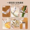 Tijeras extraíbles de acero inoxidable para el hogar Yangjiang con juego de almacenamiento, tijeras magnéticas verdes multifuncionales para refrigerador de cocina