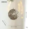 Nueva Bola de Navidad de Espuma Colgante Heterosexual Color Champaña Brillo Brillante Polvo Pegajoso Decoración para Colgar en el Árbol de Navidad Arreglo de Decoración Colgante