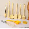 Espátula Pequeña de Silicona para Manchas Utensilios de Cocina Juego de 10 Piezas Espátula de Cocina para el Hogar Niños Juego de Cubo de Almacenamiento para Utensilios de Cocina Pequeños