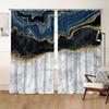 Cortinas de Balcón Negras Abstractas Moradas de Mármol Artificial con Estampado Dorado, Envío Directo Disponible, Envíenos Su Propio Diseño