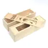 Comercio Exterior Transfronterizo Vino Tinto Champagne Caja Doble de Madera Empaque de Vino Caja de Regalo Caja de Madera para Vino Caja para Vino Extranjero