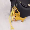 Pingente para Bolsa de Cachorro Dachshund Amarelo Estilo Ins Transfronteiriço, Cordão para Celular, Chaveiro de Carro, Pingente de Cavalo Voador Pequeno, Atacado de Fábrica