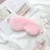 Estilo K de Lindo Conejo de Peluche con Imitación de Seda Negra para Oscurecer Ojos Mascarilla Dibujos Animados Niños Estudiantes Adultos Oficina Descanso para Almorzar