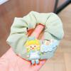 Anillo para el cabello con forma de bola para niña, accesorio para el cabello con cola de caballo de estilo coreano, con dibujos animados de princesas, para el intestino grueso