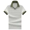 Oferta Especial en Playeras Polo Populares para Hombre con Tela Rayada, Cuello de Tijera, Camisetas de Manga Corta para Jóvenes y Adultos de Mediana Edad, Tops Casuales de Negocios