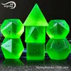 Set de 7 Dados para el Juego de Dungeons and Dragons K9 Cristal Dnd Set de Dados Poliédricos de Cristal