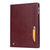 Para iPad 9.7 2017 Clássico Couro Esfregado Slot para Caneta Cartão Capa de Couro Plana Pro Suporte Flip Capa Protetora