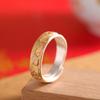 Pulsera de Plata de Moda de Lujo Ligero para Personas Tobillera Plata 999.9 Anillo de Flor de Peonía Dorada Anillo Abierto de Moda para Mujeres
