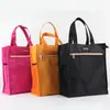 Bolsa de archivo con cremallera vertical para hombres y mujeres estudiantes, bolso de mano de lona de gran capacidad, bolsa para rollos de examen, bolsa para lonchera, bolsa para llevar libros, venta al por mayor