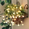 Tienda de campaña impermeable para exteriores puesto de camping atmósfera bombilla de bola luces led luces pequeñas luces intermitentes guirnaldas de luces por todo el cielo