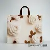 Bolso de mano textil con estampado a color, bolso de mano multifuncional para estudiantes escolares, instituciones de formación, publicidad y fines culturales y creativos