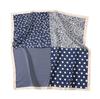 Pañuelo Fino de Seda Imitación Estampado de Puntos Franceses Negro y Blanco Anacardo Cuadrado Pequeño Versátil para Todas las Ocasiones Moda Primavera y Verano Producto Decorativo Individual