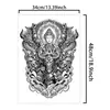 Tatuaje Temporal de Espalda Completa Cyber-Mecánico Buda Wukong Fórmula Herbal Duradero Impermeable Estilo Cyber Unisex Tatuaje de Espalda