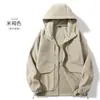 Nova Jaqueta de Fleece para Homens e Mulheres, Moletom Quente com Zíper para Esportes de Caminhada ao Ar Livre, Outono e Inverno, Com Capuz, Espessado, Roupa Externa de Lã Sherpa