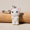 Chaveiro de Camurça Pequeno Fada Rato Fofo Mini Animal Pequeno Tridimensional Decoração Pendente Acessórios para Bolsa de Casal