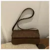 Bolsa de Mão Estilo Coreano Nicho Estampa de Leopardo Bolsa Baguete para Mulheres 2026 Novo Modelo Textura de Alta Qualidade Bolsa Feminina Estilosa Bolsa de Ombro/Axila