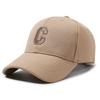 Gorra de Béisbol Casual para Hombre con Parte Superior Dura para Exteriores, Bordado de Letras, Versátil, Parasol, Protección Solar, Gorra de Visera de Pato para Mujer con Ala Grande
