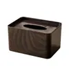 Caixa de Lenços de Plástico Imitação Madeira Sala de Estar High-End Luxo Leve Criativa Caixa de Lenços Mesa de Centro Desktop Caixa de Papel Caixa de Guardanapos Atacado