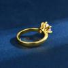 Anel Elegante e Simples de Seis Garras com Acabamento de Luxo, Anel de Pedida para Mulheres, Design Exclusivo, Venda Direta do Fabricante