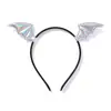 Acessórios de Cabeça para Halloween Presilha de Cabelo Morcego Conjunto de Tiara Pequeno Diabo Acessórios de Couro Adereços de Festa Festiva Acessórios de Cabelo