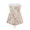 Ropa europea y americana para mujer transfronteriza, conjunto de chaqueta con hebilla de nudo de encaje y vestido estampado de moda más vendido en AliExpress