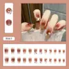 Explosões Vermelhas da Internet Puro Desejo Estilo Simples Usar Armadura Diariamente Manicure Branca Peças Europeias e Americanas Francesa Longa Armadura Removível