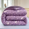 Novo Edredom de Algodão Estampado Cream Puff para Inverno, Aconchegante e Espesso, Capa de Edredom para Cama de Casal, Edredom de Algodão para Estudante